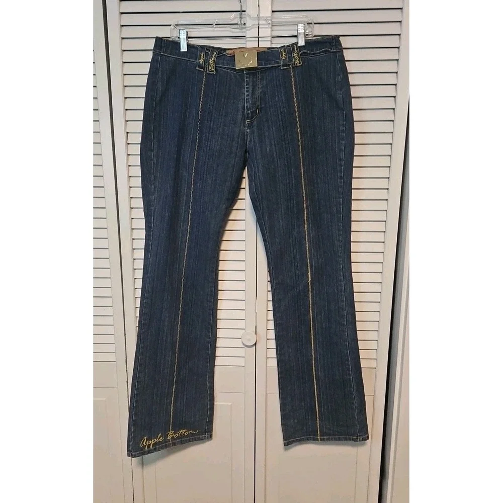 Vintage Apple Bottom Y2K  JEANS BY NELLY SIZE SIZE 13/14 39x34 EUC‎